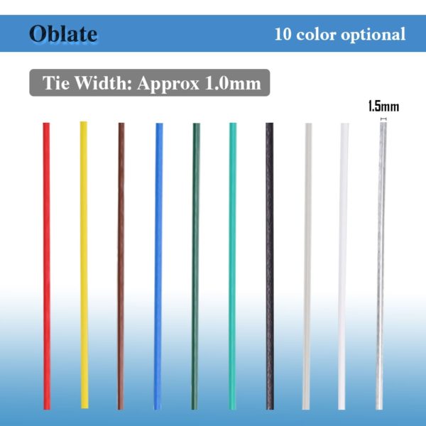 100 PCS Reusable Oblate Gardening Cable Ties 3