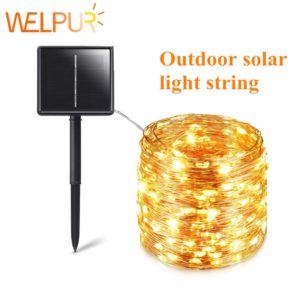 Solar String Fairy Lights Waterproof Outdoor Lamp