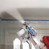 Can I spray paint a textured ceiling?