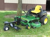 What do you coat a mower deck with?