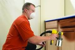 Can you use airless paint sprayer for kitchen cabinets?
