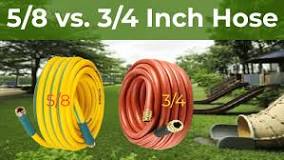 Does a 3/4 hose have more pressure than 5 8?