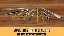 How can you tell the difference between a wood and metal drill bit?
