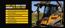 How deep can a skid steer auger drill?