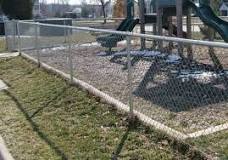 How deep should chain link fence posts be buried?