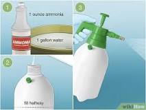 How do you clean with ammonia?