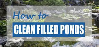 How do you clean a pond without draining it?