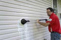 How do you clean siding without a pressure washer?