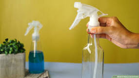 How do you make a spray bottle out of a plastic bottle?