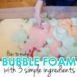 How do you make bubble foam?