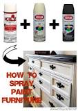 How do you spray paint bedroom furniture?