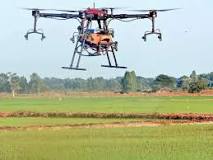 Which chemical should not be sprayed by drone?