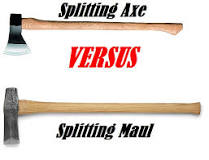 Is a maul or axe better for splitting wood?