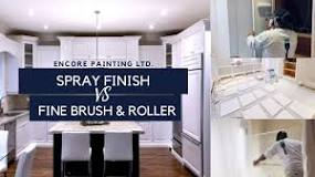 Is spraying kitchen cabinets better than painting?