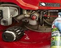 What can I spray in my carburetor to start my engine?