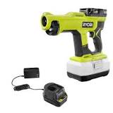 What can you use a Ryobi electrostatic sprayer for?