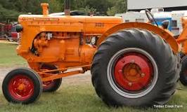 What color was an old Case tractor?