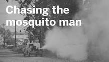 What did the old mosquito trucks spray?