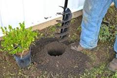 What do landscapers use to dig holes?