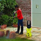 What angle should a pressure washer be?