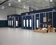 What is an automotive paint booth?