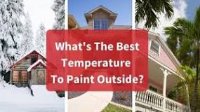 What is the best temperature for painting outside?