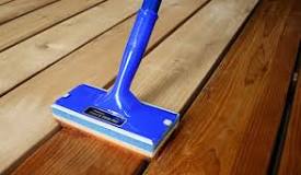 What is the best tool to use to stain a deck?