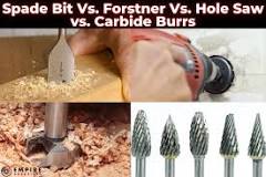 What is the difference between Forstner and spade bits?