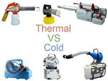 What is the difference between thermal fogging and cold fogging?