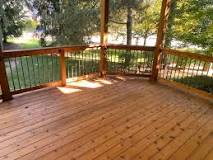 What is the most popular stain color for decks?
