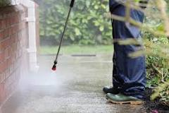 What should you not do when pressure washing?