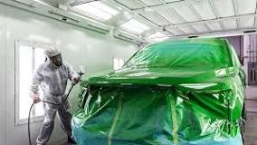 What temperature is an automotive paint booth?
