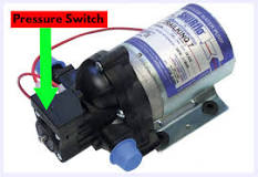 Where is the pressure switch on my RV water pump?