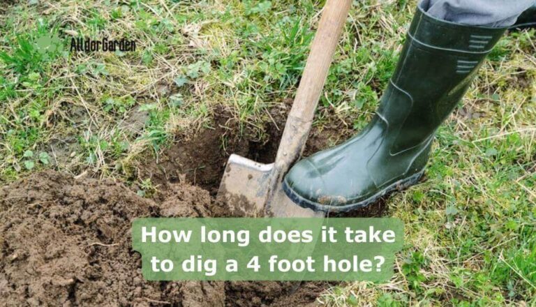 How long does it take to dig a 4 foot hole?