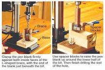 How do you drill a deep hole with a drill press?