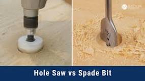 Is spade bit better than hole saw?