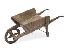 What did the first wheelbarrow look like?