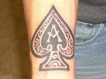 What does black Ace of Spades tattoo mean?