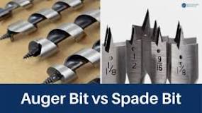 What is the difference between a spade bit and a auger bit?