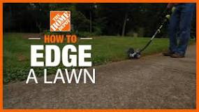 What is the easiest way to edge your lawn?