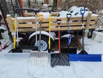 What kind of plastic is used for snow shovels?