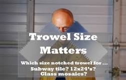 What size notched trowel for 12x24 porcelain tile?