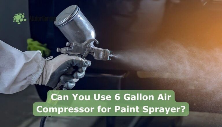 Can you use 6 gallon air compressor for paint sprayer?