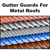 Can leaf guard be installed on a metal roof?