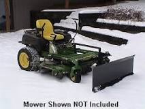 Can you attach snow plow to zero turn mower?