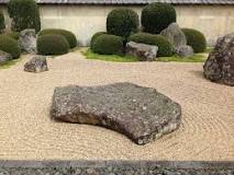 How deep should the sand be in a Zen garden?