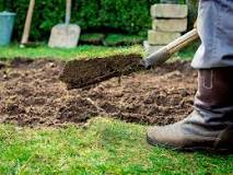How do you level uneven dirt in your yard?