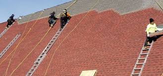 How do roofers walk on steep roofs?
