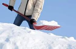 How do you clean snow off roof wires?