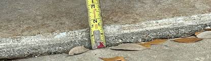 How do you fix an uneven concrete slab?